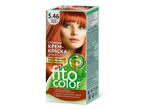 FITOCOLOR крем-краска д/волос без аммиака 5.46 Медно-рыжий