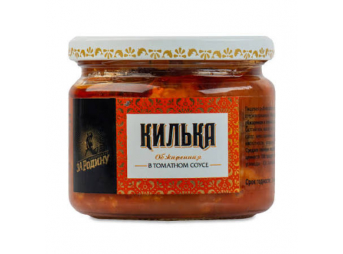 За Родину Килька обжаренная в т/с  270 гр стекло